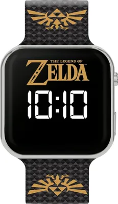 Produktbild von The Legend of Zelda LED-Uhr mit Bedrucktem Armband Schwarz Unisize Disney