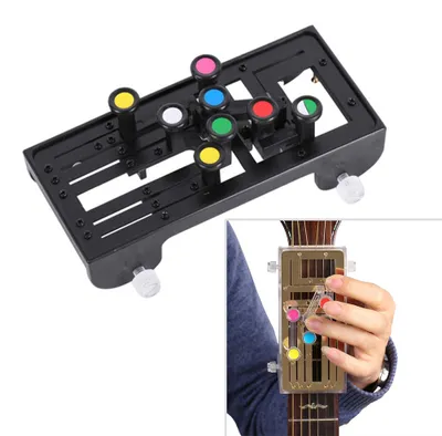 Obrázok produktu pre Nástroj na cvičenie gitarových akordov, systém učenia, učebná pomôcka so 6 univerzálnymi akordmi