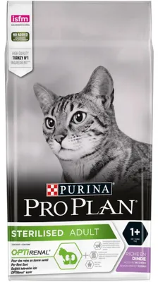 Produktbild von Sterilisiertes Futter für ausgewachsene Katzen mit Optirenal Truthahn - Purina Proplan