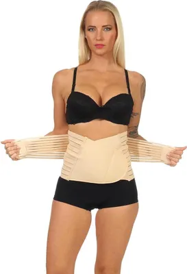 Produktbild von Damen Bauchweggürtel Fitnessgürtel Schwitzgürtel Fitness Gürtel Beige 2XL/3XL
