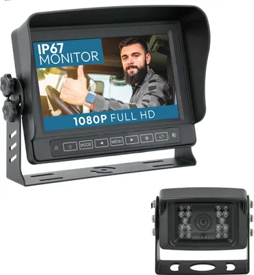 Produktbild von -ANGEBOT- 7" Rückfahrkamera Set TRANSIT |  IP67-Monitor mit 1 x Schwerlast Kamera 120° RVS-24103