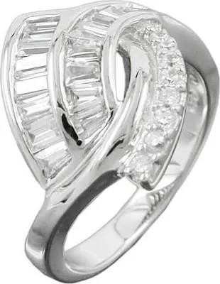 Produktbild von Ring für Damen Damenring mit Zirkonia 925 Silber rhodiniert Innenumfang 60mm  Ø19.1mm