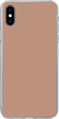 Produktbild von MuchoWow® Handyhülle Schutzhülle Hülle für Telefoonhoesje iPhone Xs Beige - Farbe - Rosa Silikon Softcase Handy Hülle - Handytasche