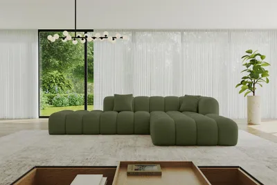Produktbild von ALTDECOR Ecksofa in L-Form OLEA-L2 - 289x176x71 cm Grün - Corner Sofa Bett Eckcouch Couch Wohnlandschaft Cauchsofa