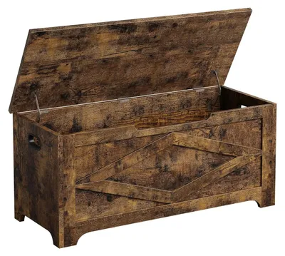Obrázek produktu pro Čalouněná lavice, elegantní design, praktický úložný prostor, hnědá
