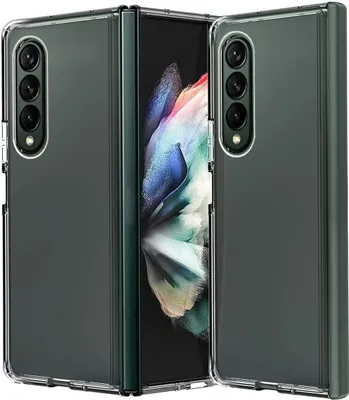 Produktbild von König Design Hülle kompatibel mit Samsung Galaxy Z Fold4 5G Kunststoff Soft Handyhülle - Handy Case Transparent
