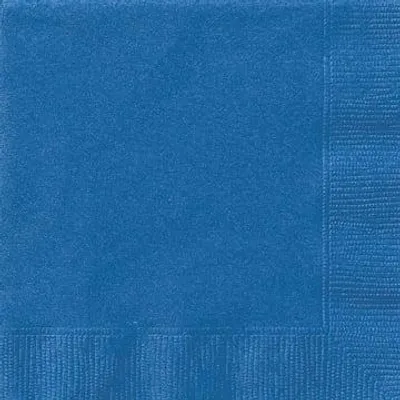 Produktbild von 50 Papierservietten Blau 33 x 33 cm - Einheitsgröße