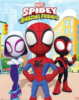 Image de SPIDEY AND HIS AMAZING FRIENDS - POWER OF 3 - 40x50cm - Affiche Poster