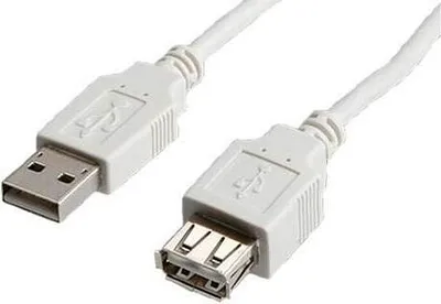 Obrázek produktu pro Kabel USB 2.0 A-A 1,8 m prodlužovací, bílý/šedý