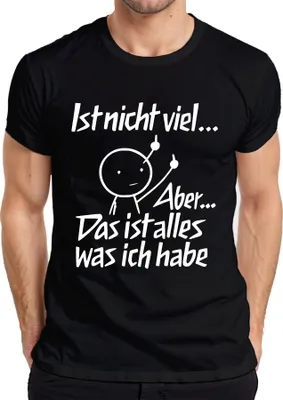 Produktbild von Ist nicht viel aber das ist alles sarkastisch mittelfinger lustig Herren T-Shirt, Schwarz, XL