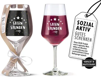 Produktbild von GILDE Glas Weinglas "Sternstunden" VE 6
