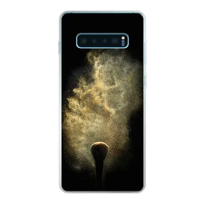 Produktbild von MuchoWow® Handyhülle Schutzhülle Hülle für Samsung Galaxy S10 Lite Goldpulver auf schwarzem Hintergrund Silikon Softcase Handy Hülle - Schutz