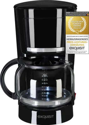 Produktbild von Exquisit KA 3102 swi | Filterkaffeemaschine | 12 Tassen | 870 Watt | Schwarz