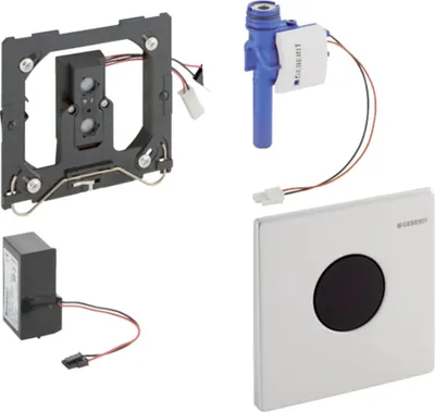 Produktbild von Geberit Urinalsteuerung mit elektronischer Spülauslösung, Netzbetrieb, Abdeckplatte Mambo, 116.023.FW.1