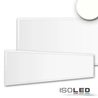 Produktbild von ISOLED LED Panel Business Line 1200 UGR<19 2H/2H, 36W, Rahmen weiß RAL 9016, neutralweiß, Push/DALI dimmbar