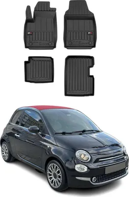 Immagine prodotto di 2020-2025 Fiat 500 Hybrid tappetini TPE nero 4 pz