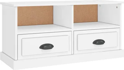 Obrázek produktu pro vidaXL TV skříňka bílá 93x35,5x45 cm Dřevěný materiál