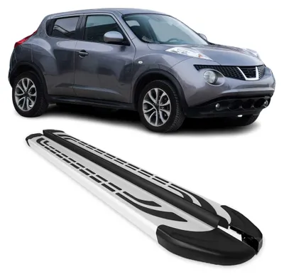 Image de Marchepieds Latéraux pédale pour Nissan Juke 2010-2019 Aluminium Gris 2Pcs