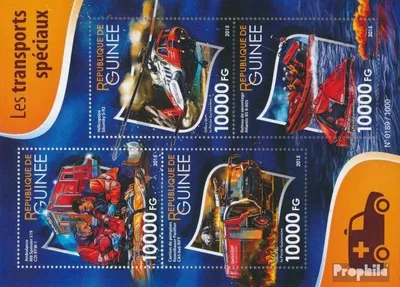 Produktbild von Briefmarken Guinea 2015 Mi 11468-11471 Kleinbogen (kompl. Ausgabe) postfrisch Sondertransport