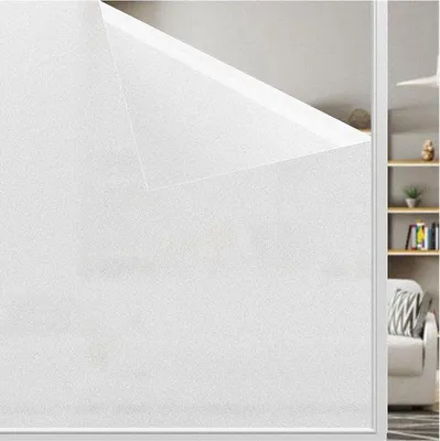 Productafbeelding van Famanu raamfolie, privacyfolie, zelfklevende melkfoglio, mat wit, 30 x 200 cm