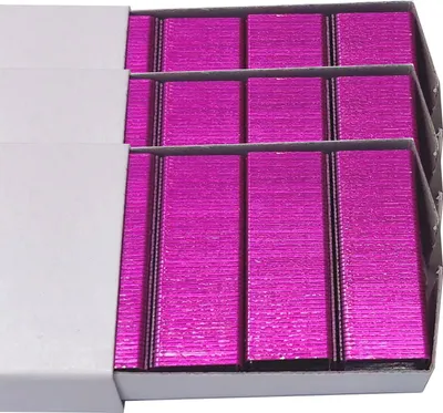 Produktbild von Grün gefärbte Heftklammern, 3000 Nachfüllpackungen für Schreibtischhefter, 1000 pro Packung, insgesamt 3 Packungen, Büroheftklammern, Schulheftklammern