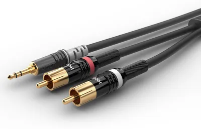 Produktbild von Instrumentenkabel | Miniklinke / 2 x Cinch, HICON | 0,30 m