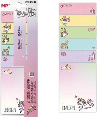 Image de Notes autocollantes licornes 6x25pcs