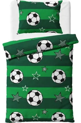 Obrázok produktu pre Bavlnená posteľná bielizeň Futbal 140 x 200, 70 x 90 cm