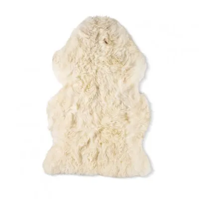 Produktbild von Fellhof Lammfell Naturfell Naturweiß langwollig 90-100 cm