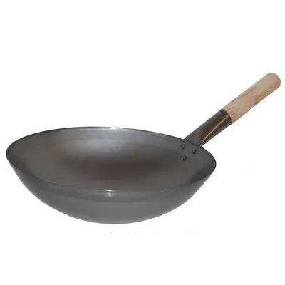 Produktbild von Wok Pfanne 33 cm Ø runder Boden (Gas) Wokpfanne Gastronomie, AAF Nommel®