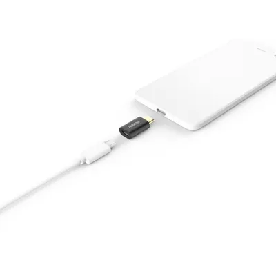 Produktbild von Hama 00201531, Micro-USB B, USB C, Schwarz