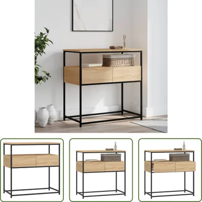 Produktbild von The Living Store Konsolentisch Sonoma-Eiche 75x40x75 cm Holzwerkstoff