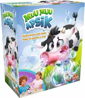 Produktbild von Goliath Apsik Kinderspiel mit Seifenblasenfunktion für 2-4 Spieler ab 4 Jahren