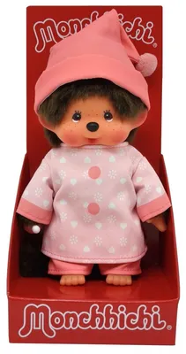 Produktbild von Monchhichi 229444 Mädchen im rosa Schlafanzug - Pyjama