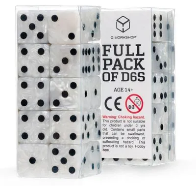 Produktbild von Q Workshop Würfel Set Full Pack D6 Pearl (20)