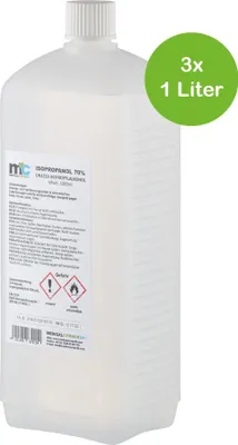 Produktbild von MC24 3 x 1 Liter Isopropanol 70%, Isopropylalkohol, 2-Propanol Alkohol