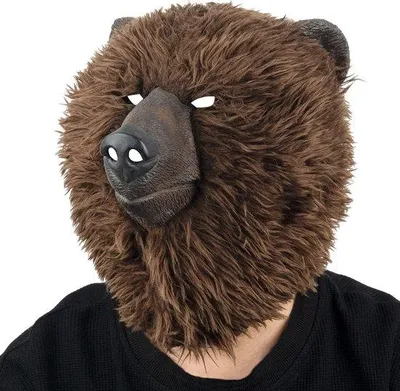 Produktbild von Plüsch-Bärenmaske Braun für Halloween und Karneval