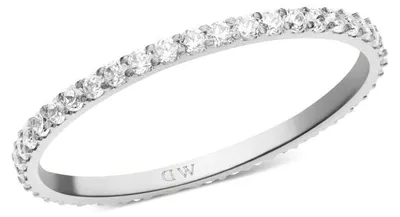 Image de Bague en acier étincelante avec zircone cubique Mirelle DW0040157 - Circonférence : 54 mm