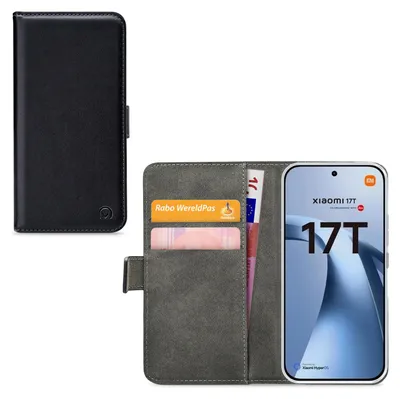 Produktbild von Mobilize Classic Gelly Wallet Schutzhülle für Xiaomi 17T Pro – Klapphülle mit Kartenfach – Schwarz