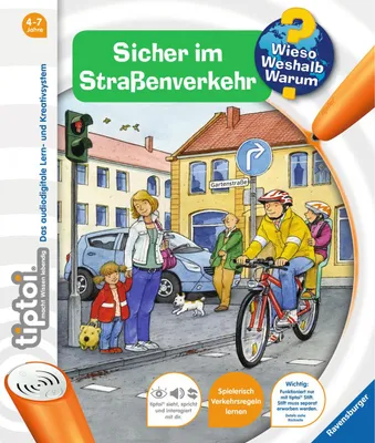 Produktbild von Ravensburger 00580 - tiptoi: Wieso? Weshalb? Warum? Sicher im Straßenverkehr (ohne Stift) [Gebundene Ausgabe] [Aug 01, 2010] Flucht, Daniela und Wandrey, Guido