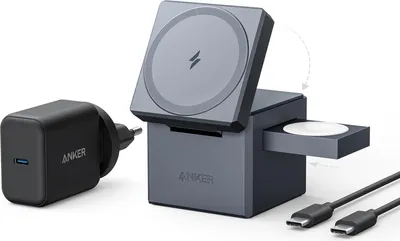 Immagine prodotto di Anker Cubo 3 in 1 con MagSafe Grigio
