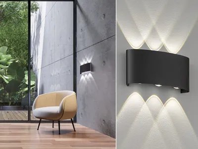 Produktbild von Fischer & Honsel Berlin LED Wandleuchte 6-fach 3W warmweiss Acryl schwarz 30377