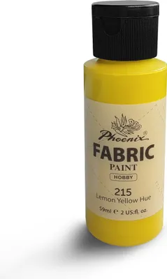 Zdjęcie produktu dla Farba do Ubrań Tkanin Jasnych i Ciemnych Phoenix 59 ml Lemon Yellow Hue