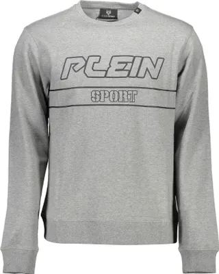 Produktbild von Graues Herren-Sweatshirt - Langarm, Rundhalsausschnitt, Kontrastdesign