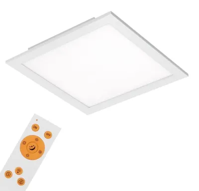 Produktbild von LED Deckenleuchte Panel dimmbar CCT inkl. Fernbedienung 18W Kunststoff Briloner