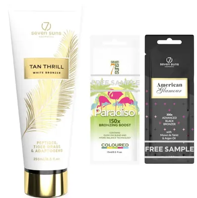 Obrázek produktu pro 7suns Tan Thrill White Bronzer 250 Ml Sada Na Opalování