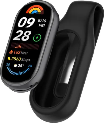 Zdjęcie produktu dla INF Bezpieczny uchwyt klips do Xiaomi Mi Band 10, 9 i 8 Czarny