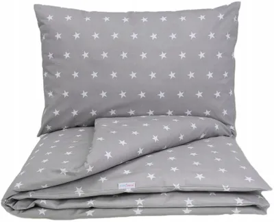 Produktbild von Babymam Kinderbettwäsche-Set 2-teilig Sternchenmuster Baumwolle