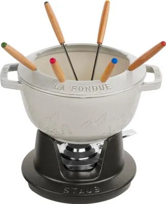 Imagen del producto de Staub - Set para fondue - 20 cm. Trufa blanca