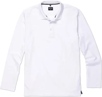 Produktbild von Marvelis - Herren Poloshirt Langarm, (641084), Größe:M, Farbe:Weiß (00)